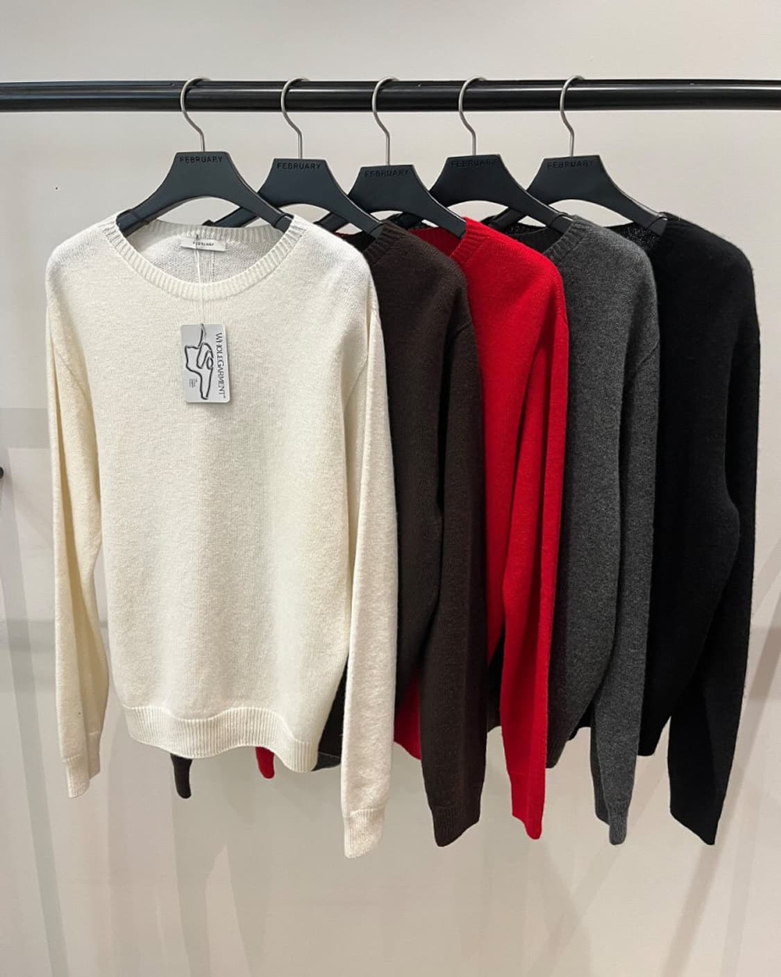 Feb11 페브러리 로우 라운드 니트 (아이보리) 상품이미지2