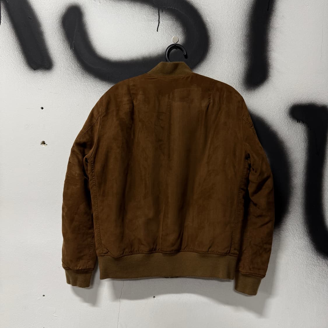 유니클로 딥 브라운 스웨이드 스타일 Ma-1 플라이트 봄버 자켓 상품이미지2