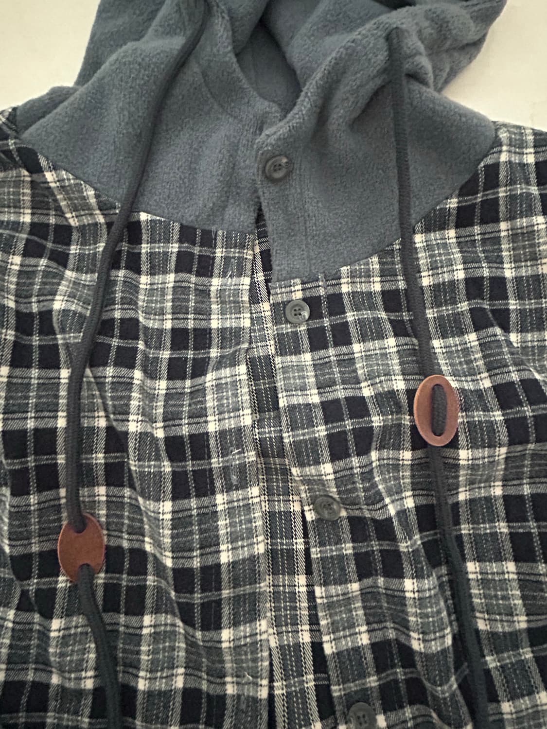 체크 후디 상품이미지2