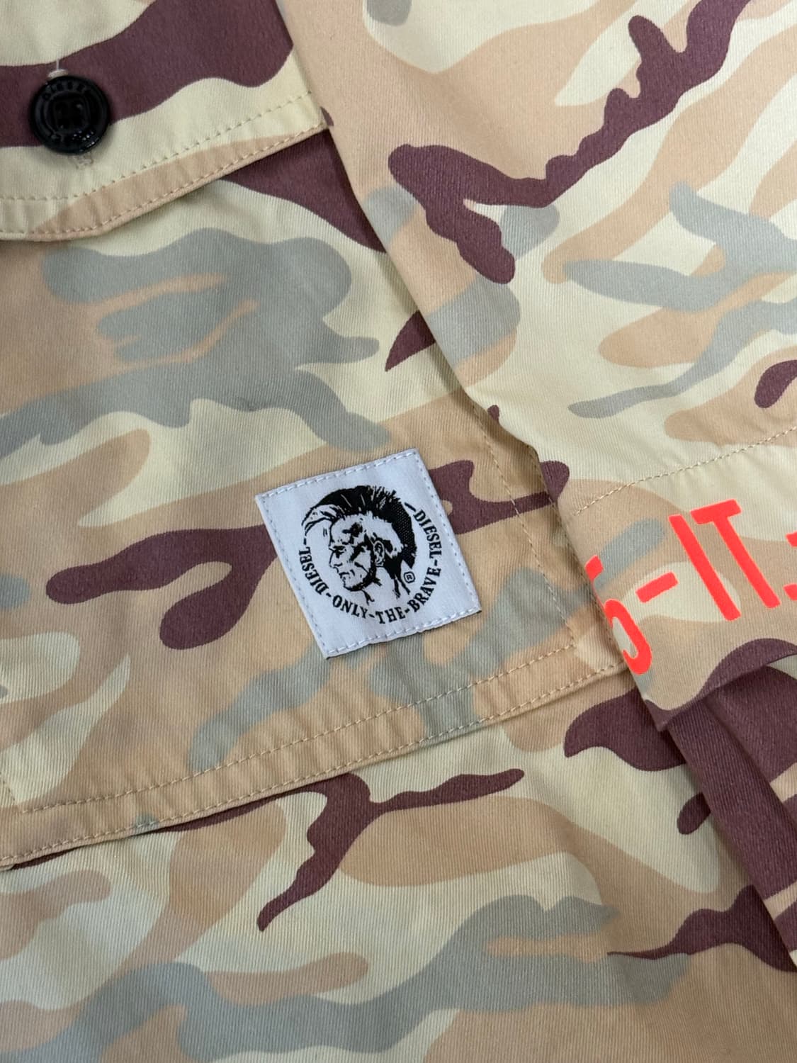 디젤 카모 셔츠 L 상품이미지3