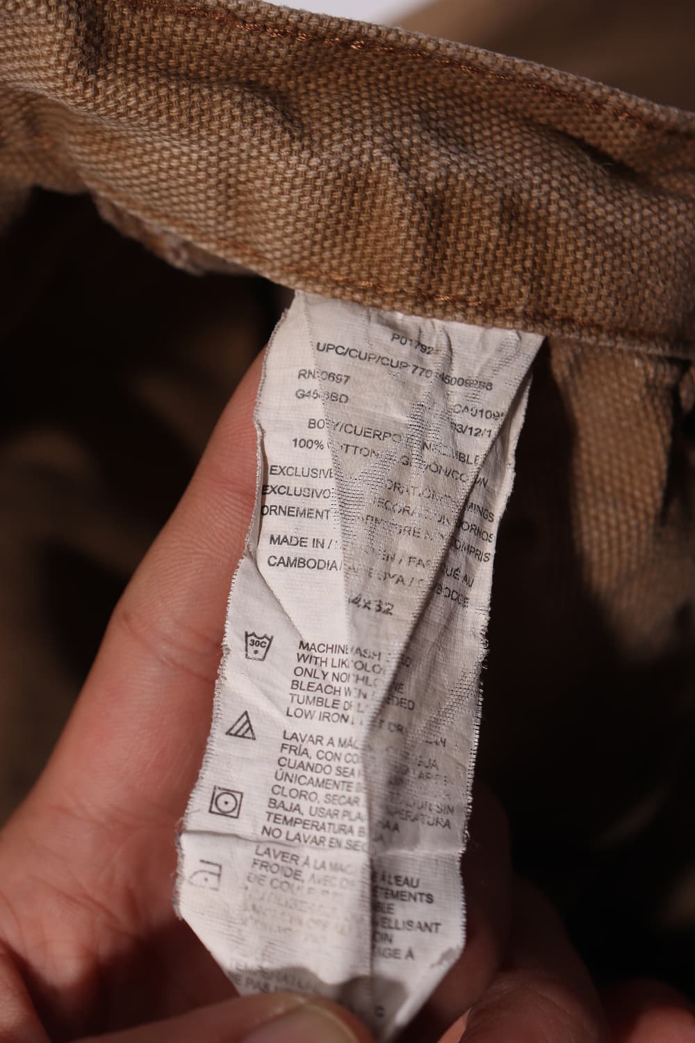 DICKIES 더블니 헤비캔버스 카펜터 워크 팬츠 size 32 상품이미지7