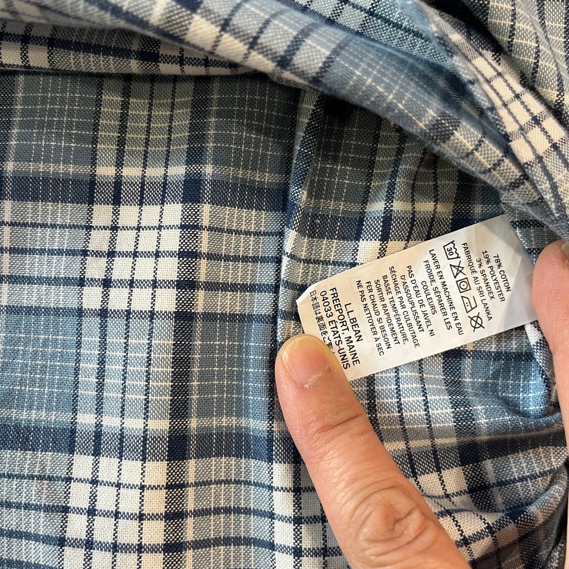 LLBean 블루체크 샤츠 상품이미지6