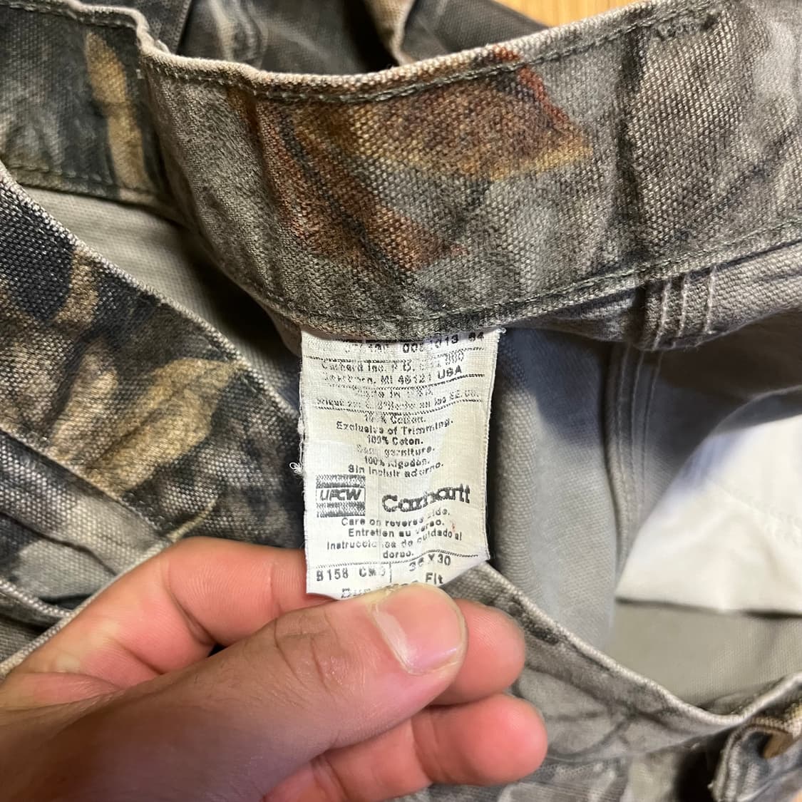 [36x30] 칼하트 리얼트리 팬츠 덩가리 핏  상품이미지4