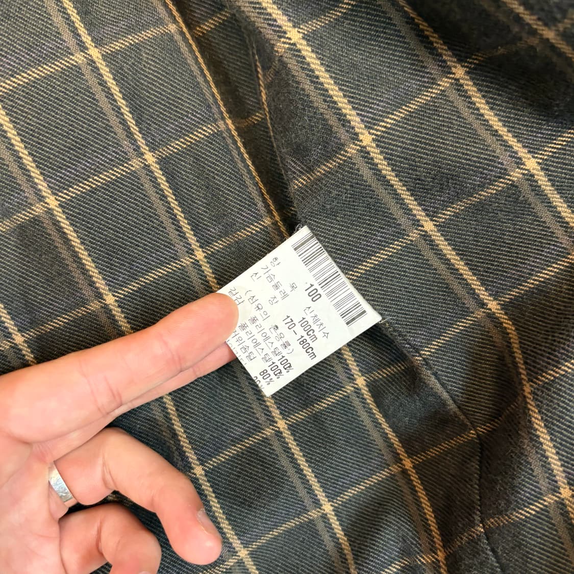 (L) 00s 입생로랑 카키 하프 코트 상품이미지6