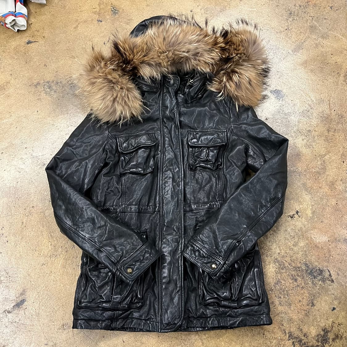 [정품/55] 빈티지 여성 양가죽자켓 b18 상품이미지2