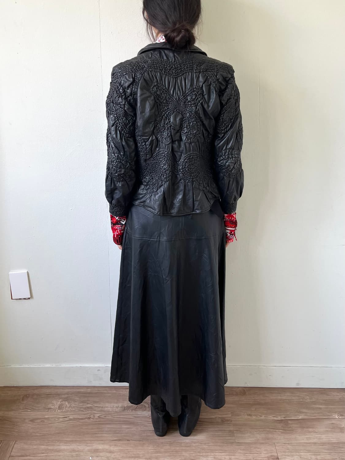 PARIENNE 버터플라이 레더 자켓 상품이미지10