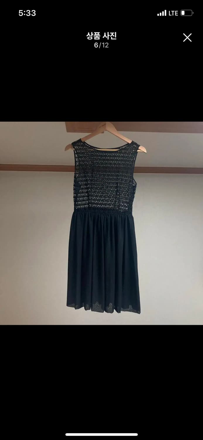 아메리칸어패럴 블랙 레이스 원피스 aa 설리 하객룩 밀크코코아 셀프웨딩 상품이미지8