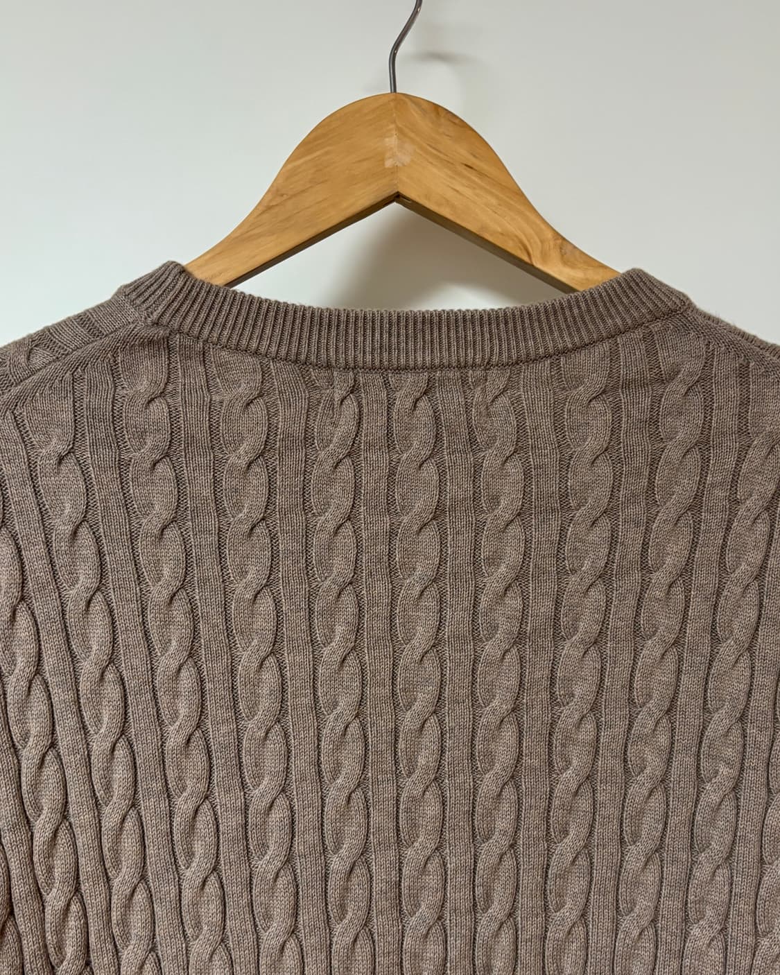 (L) 글로벌워크 캐시미어 블렌드 케이블 니트 상품이미지3