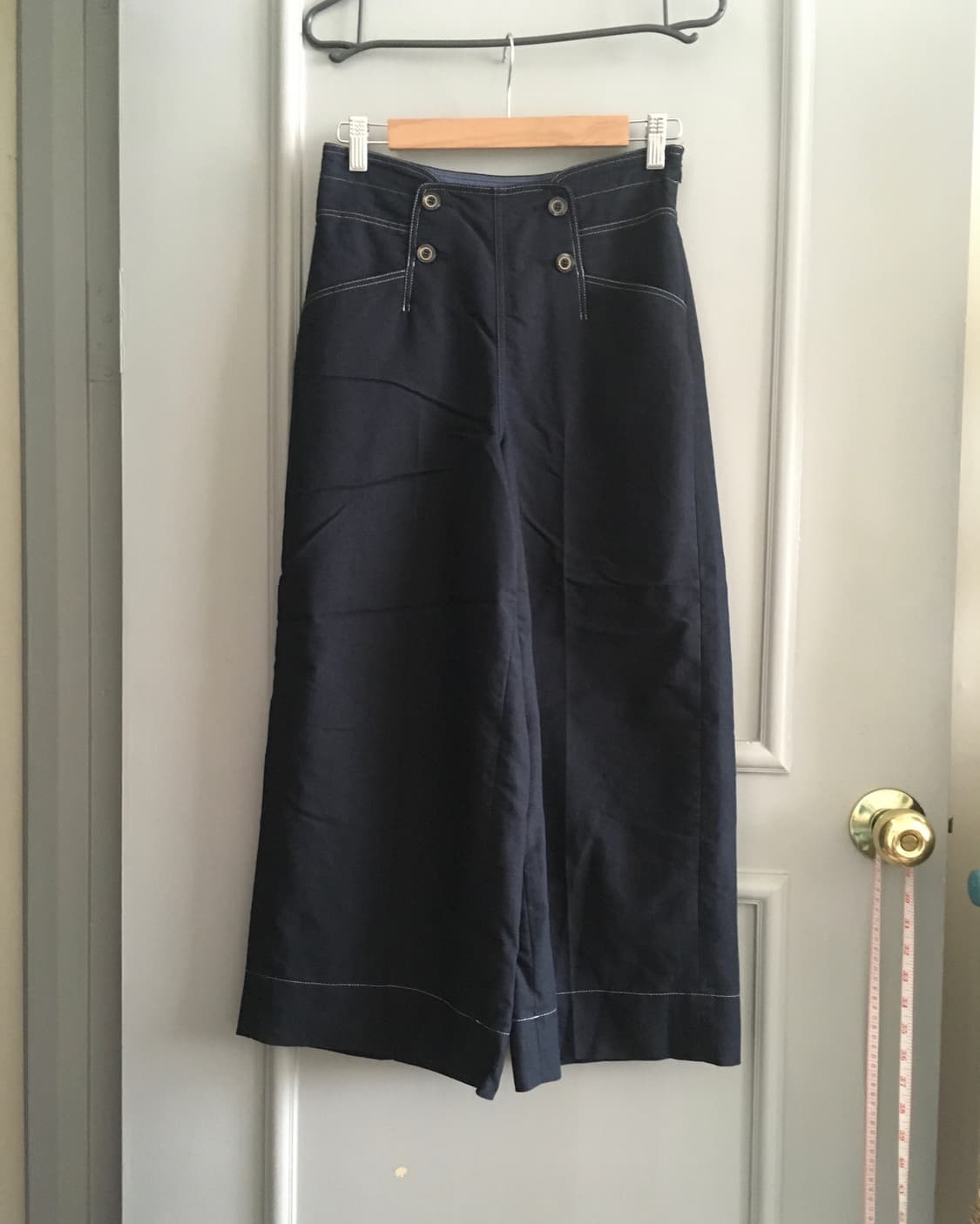 듀엘 린넨 혼방 와이드 팬츠 호칭 67-94 상품이미지5