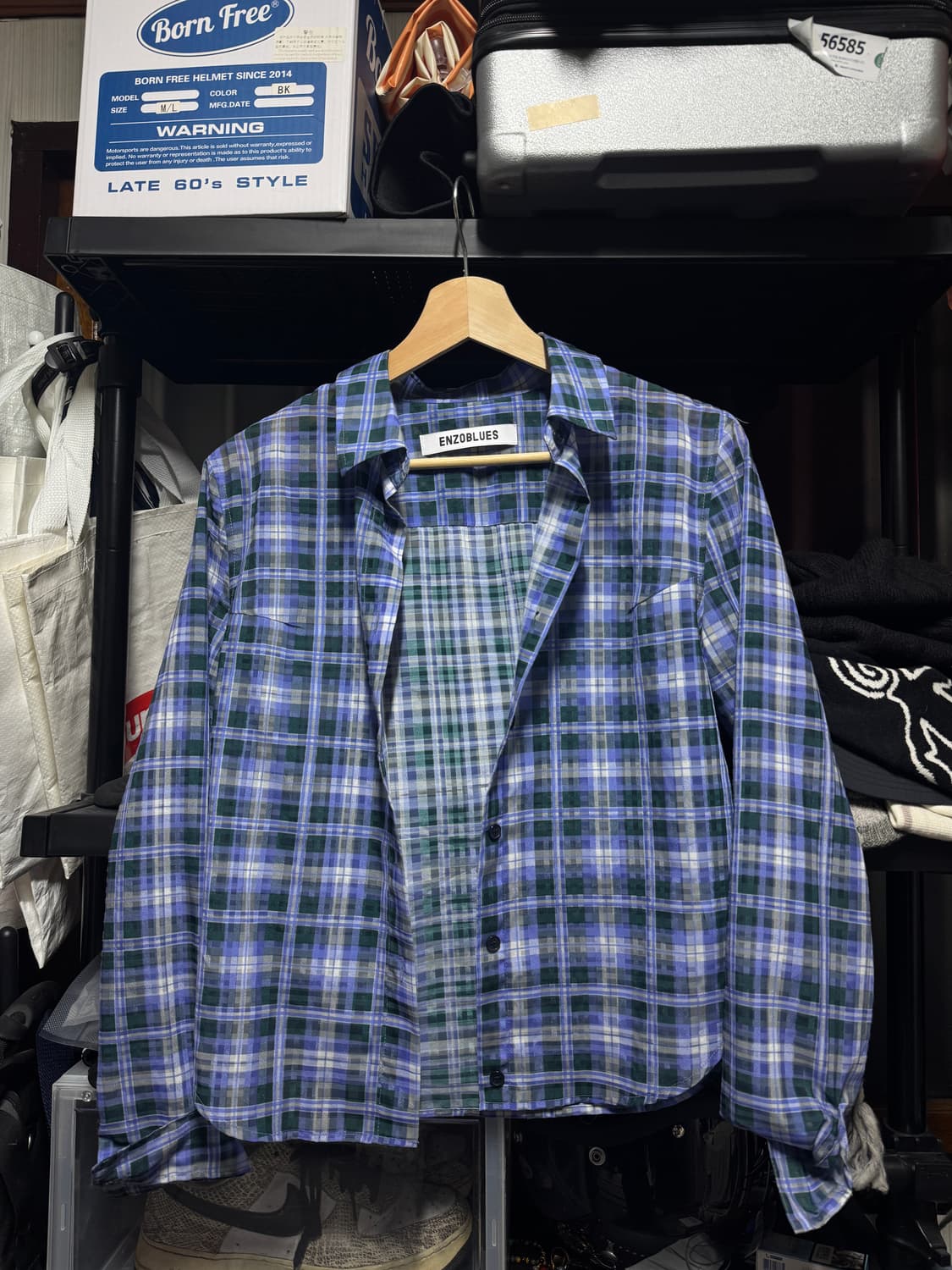 엔조블루스 체크 셔츠 상품이미지1