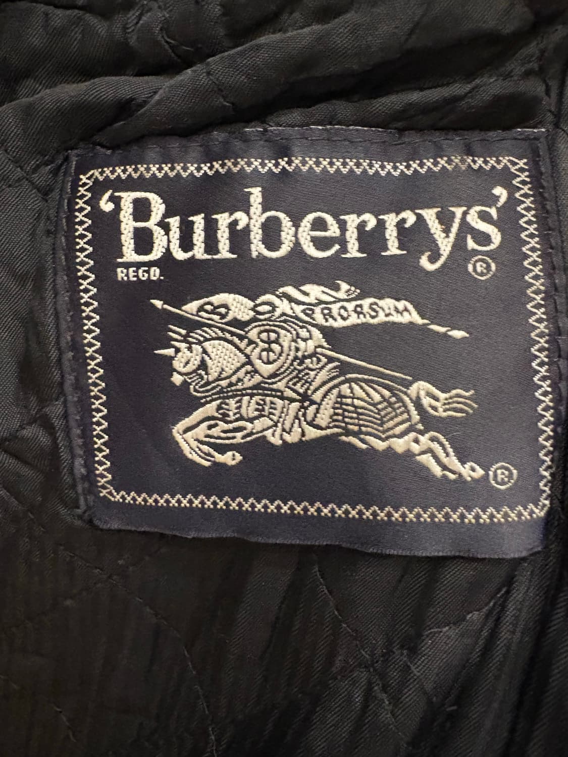 [M] 90년대 빈티지 burberrys 버버리 레더 자켓 카코트 상품이미지4