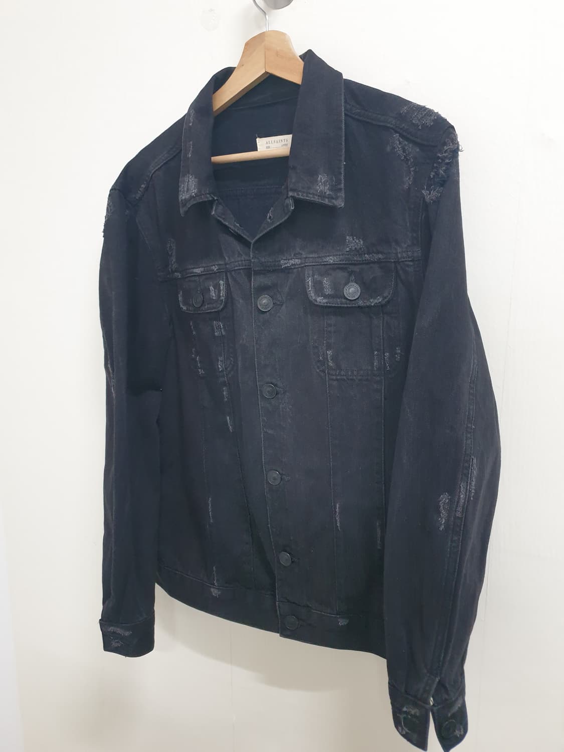 ALLSAINTS 블랙 트루커 데님 자켓 L 상품이미지3
