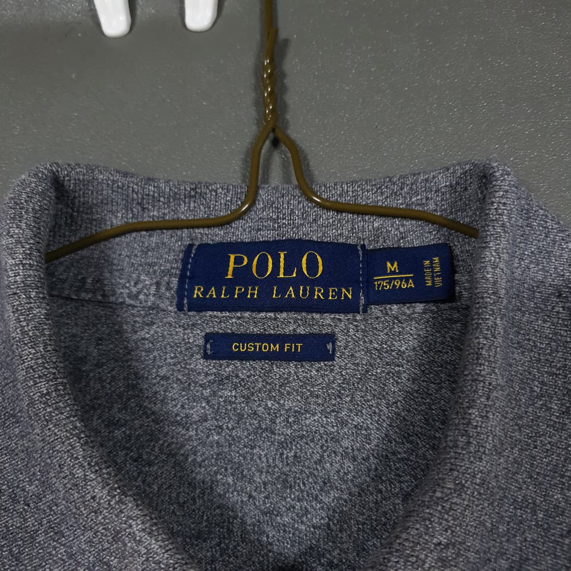 M) 폴로 랄프로렌 신형 포니 반팔 카라티 피케 셔츠 그레이 커스텀핏 상품이미지5
