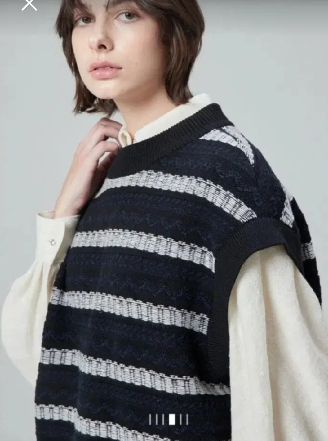 SYSTEM 시스템 오버핏 니트 베스트 F 상품이미지3