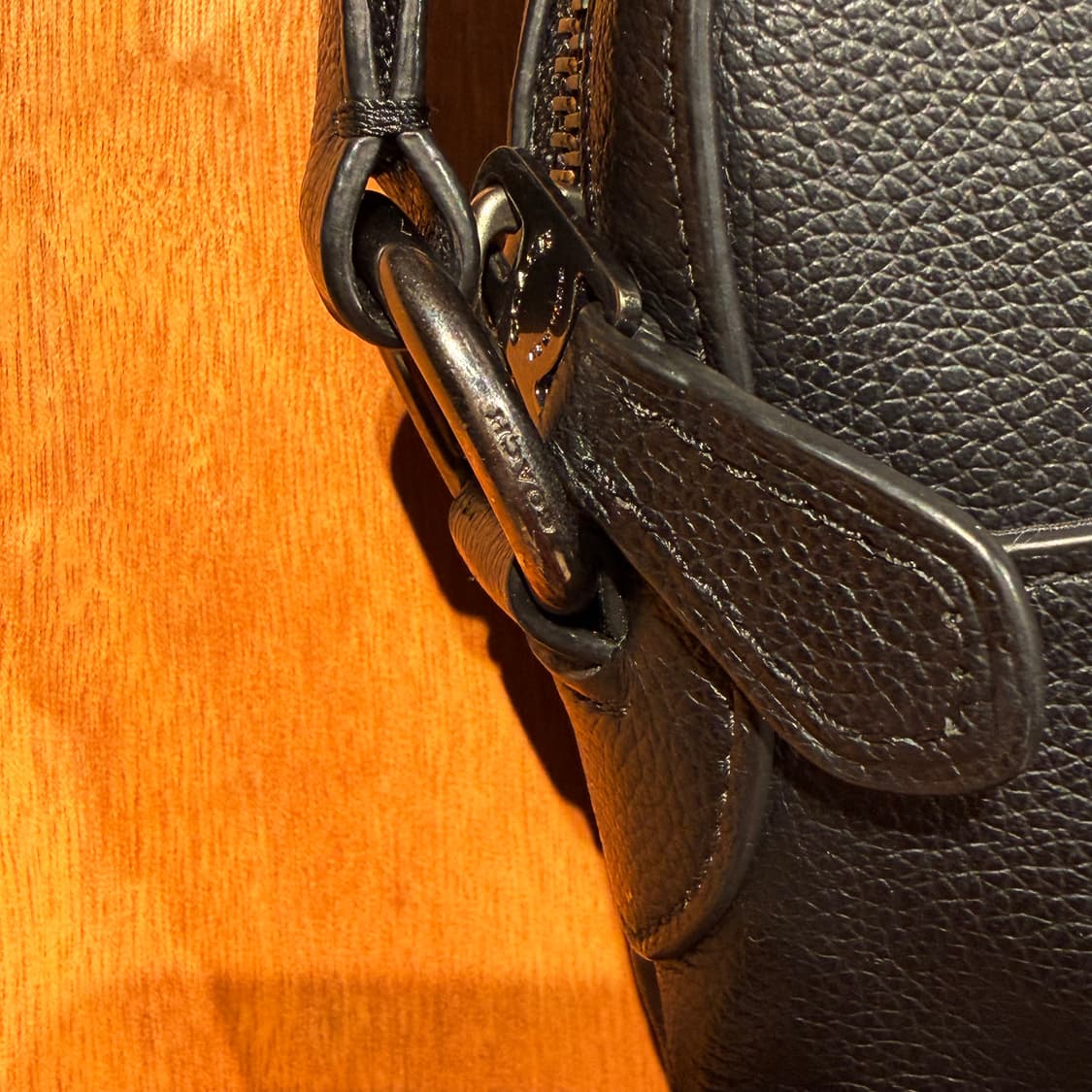 COACH 코치 남성 휴스턴 플라이트 페블 카우레더 크로스백 상품이미지7