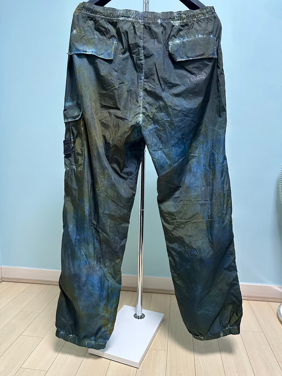 스톤아일랜드X슈프림 20FW 다크틸 카고팬츠 XL (새상품급)매장판 상품이미지8