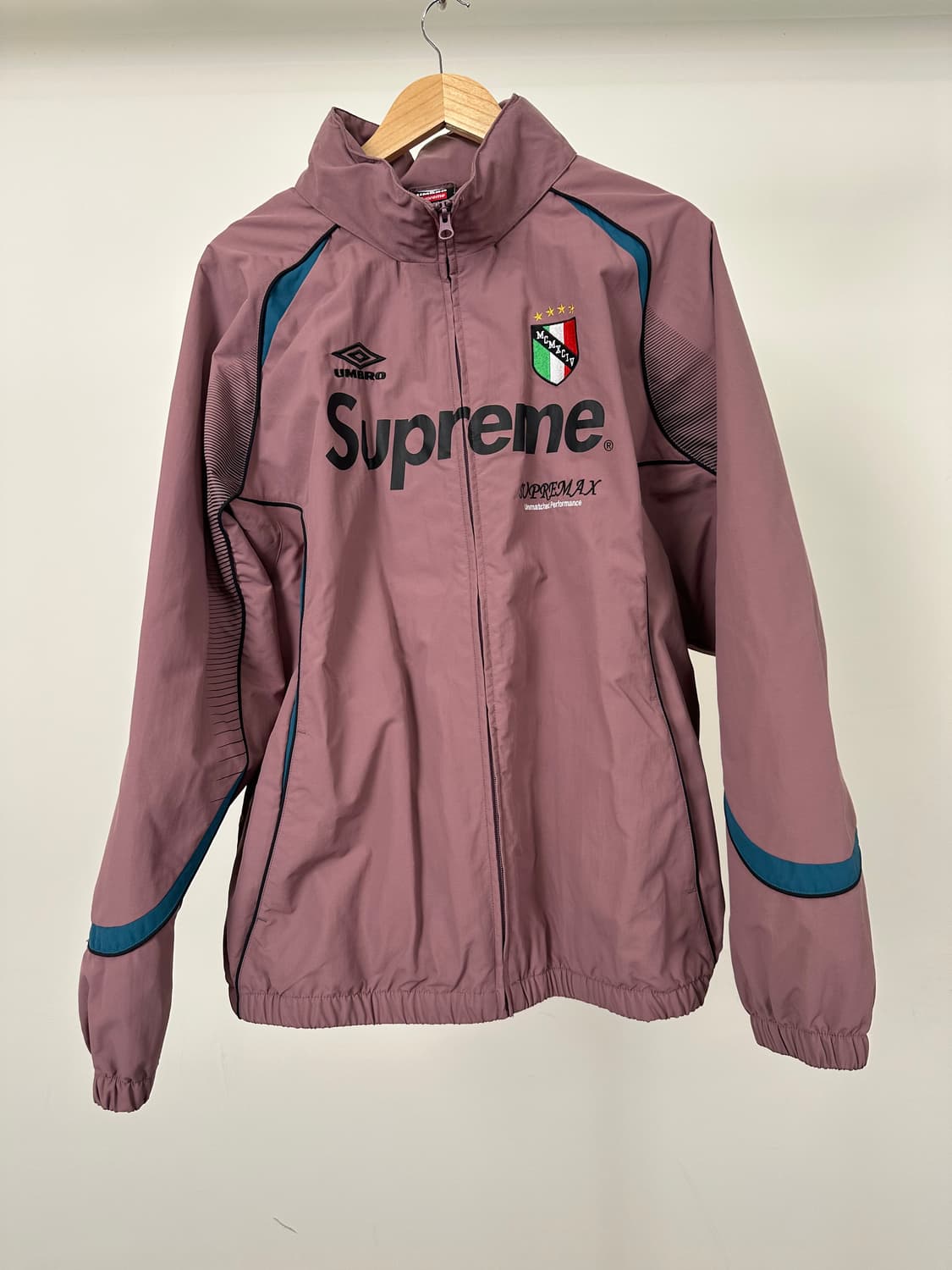 슈프림 x 엄브로 트랙 자켓 더스티 플럼 2XL 상품이미지1