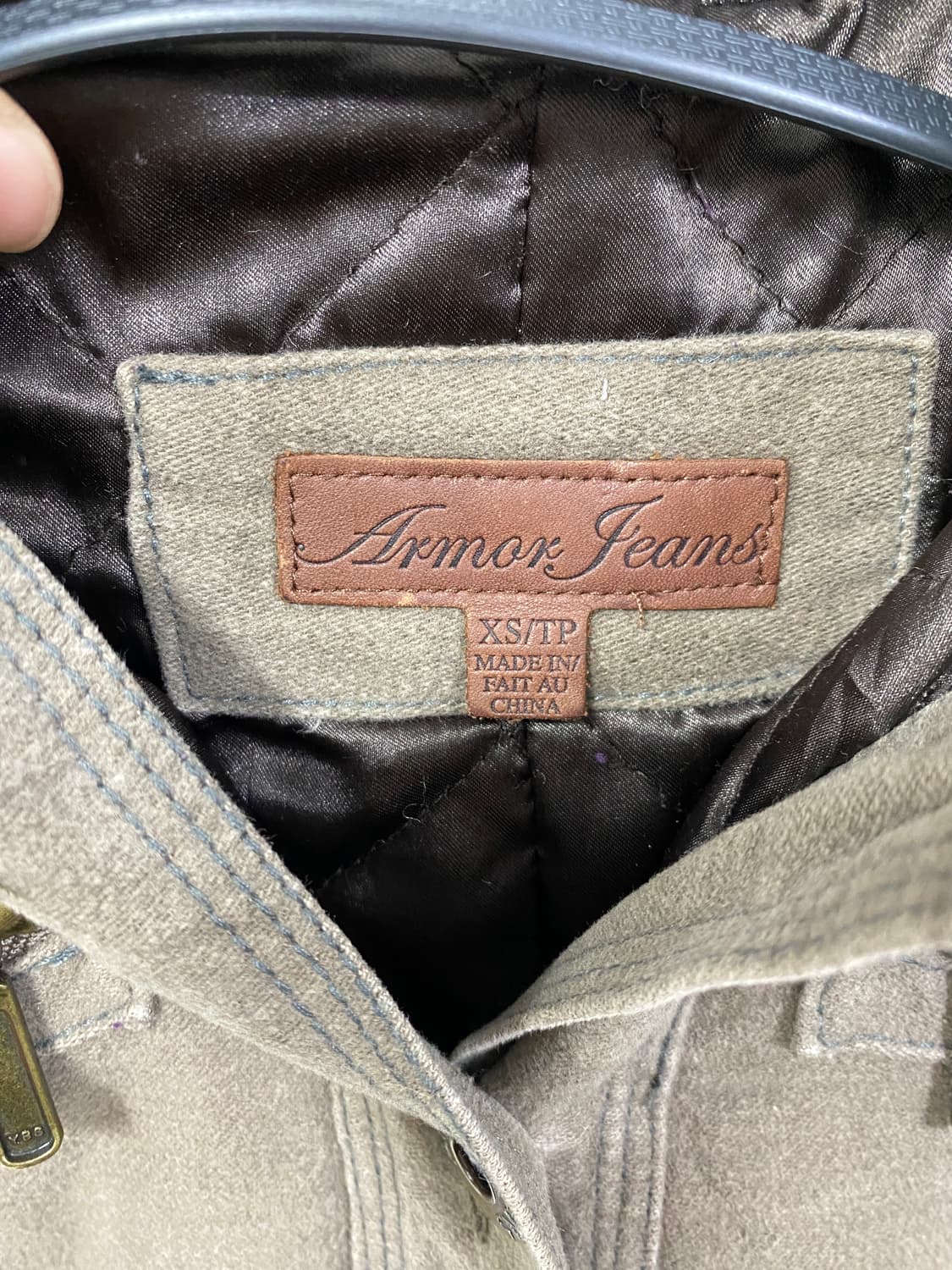 [ARMAR FEANS] 울프죠 y2k 베이지카키 야상 상품이미지9