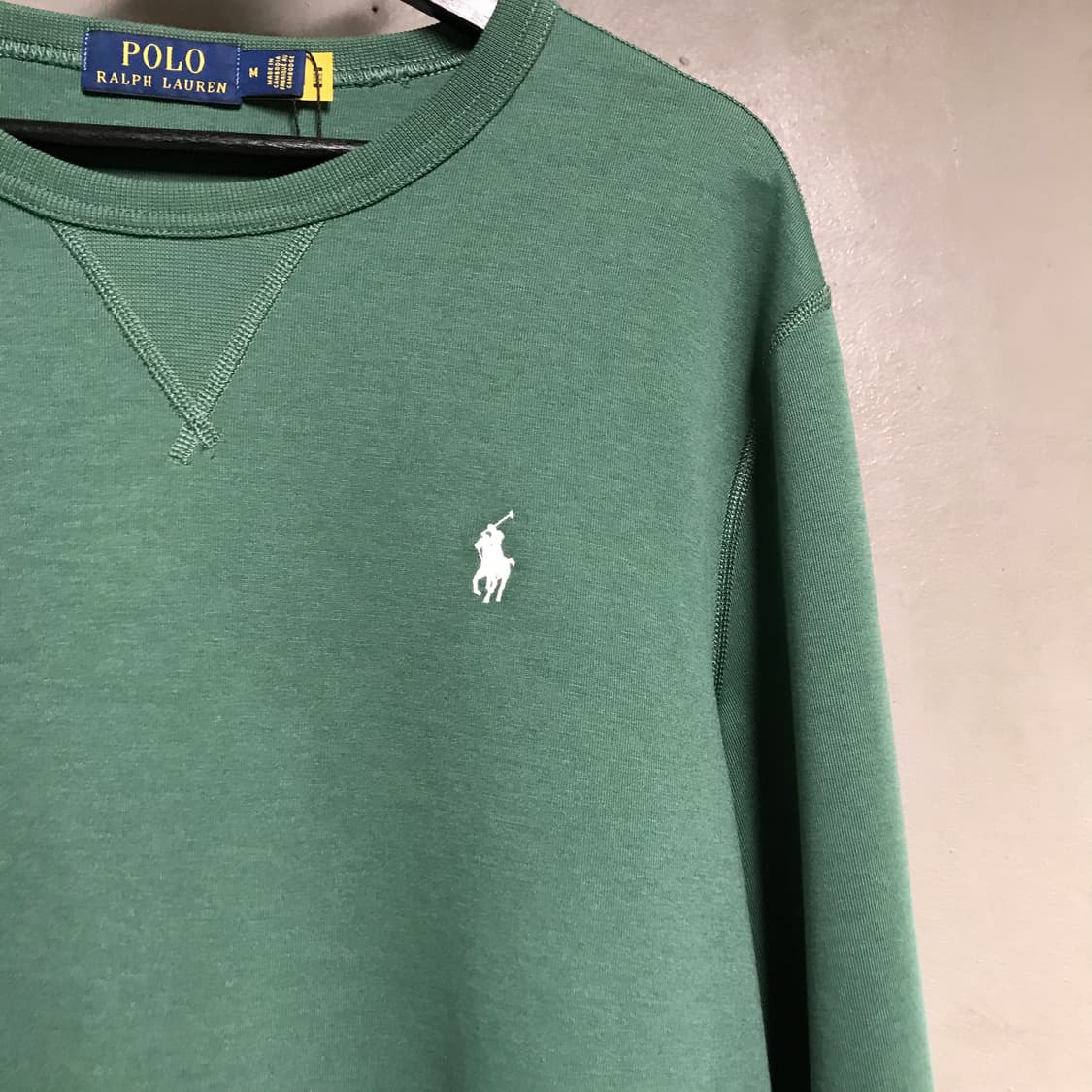 폴로 랄프로렌 QR 맨투맨 그린 M 상품이미지4