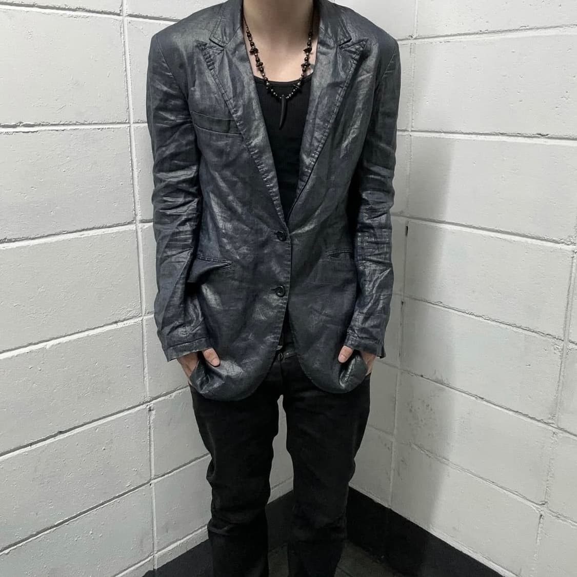 Tormado mart glossy linen tailor jacket 상품이미지3