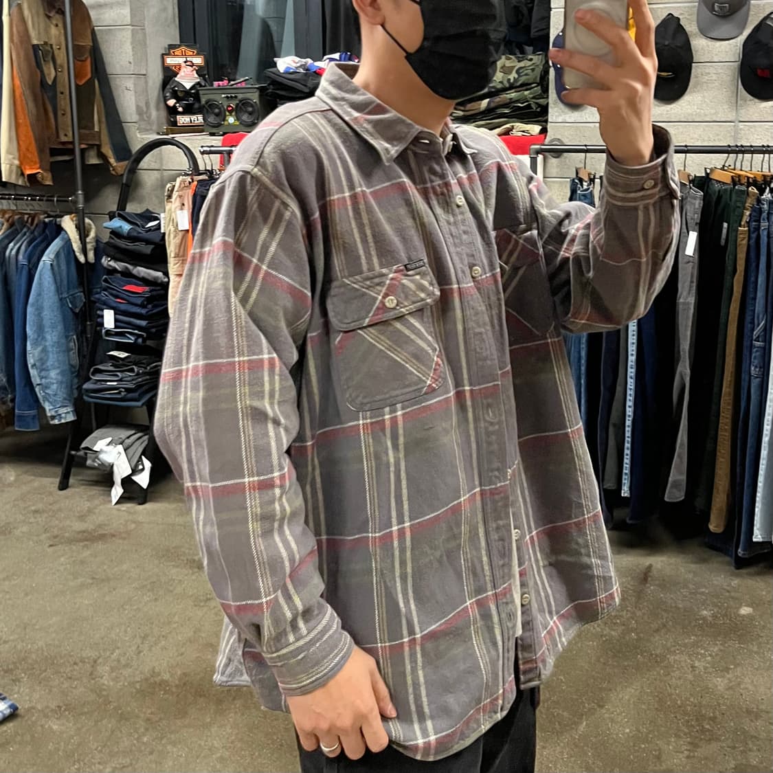 디키즈 플란넬 체크 셔츠 (110) 상품이미지5