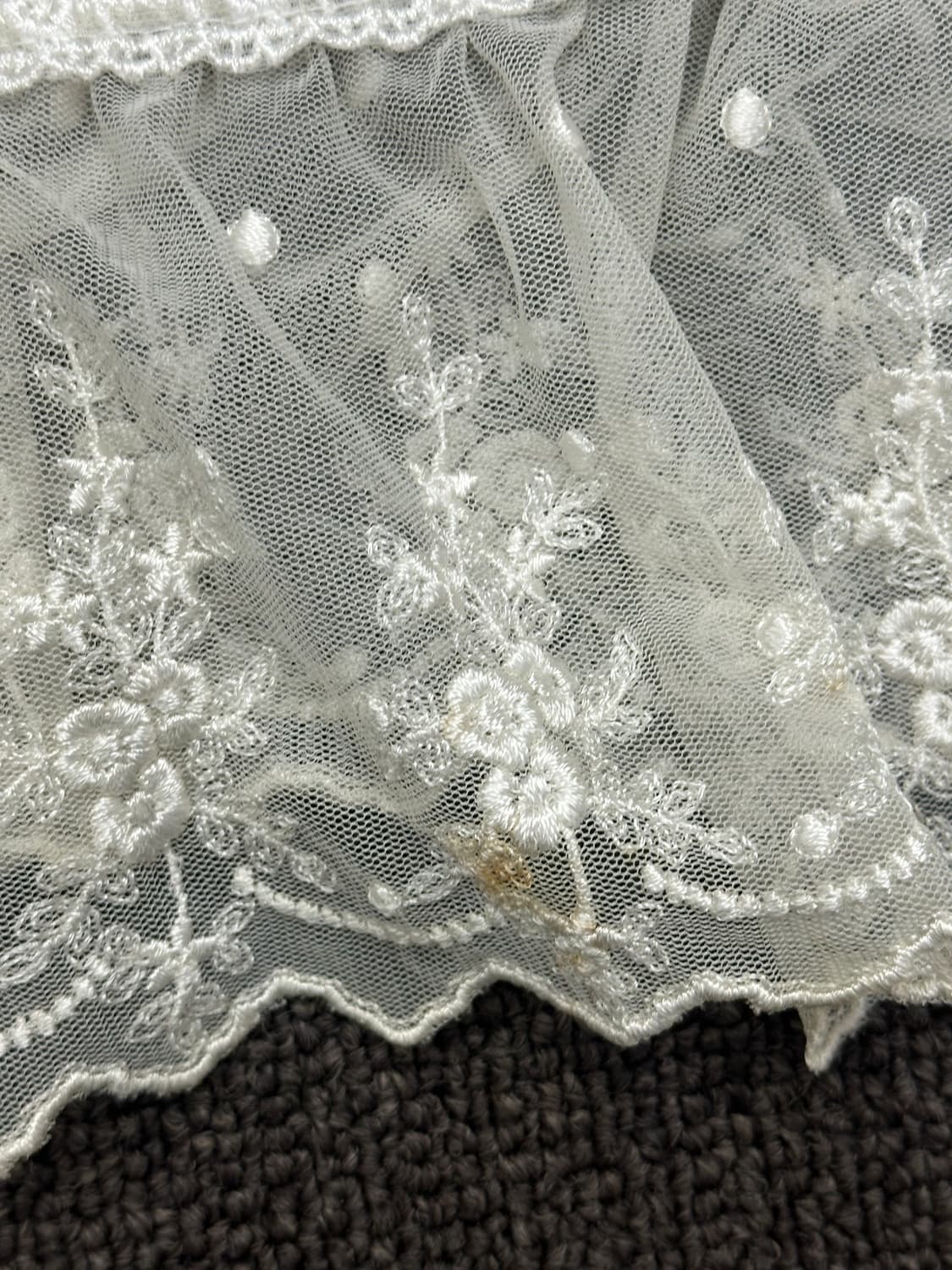 OS)Japanese vintage 여성 스트라이프 레이스 나시 (이염) 상품이미지5