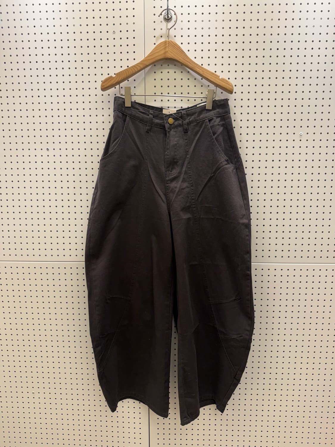 빈티지 차콜 커브드 코튼 팬츠 U563 상품이미지2