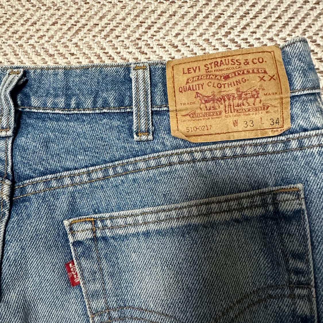 LEVI'S 510 90's usa made denim pants 상품이미지3