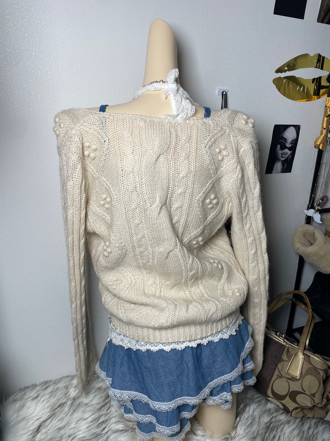 빈티지 아이보리 가디건 상품이미지6
