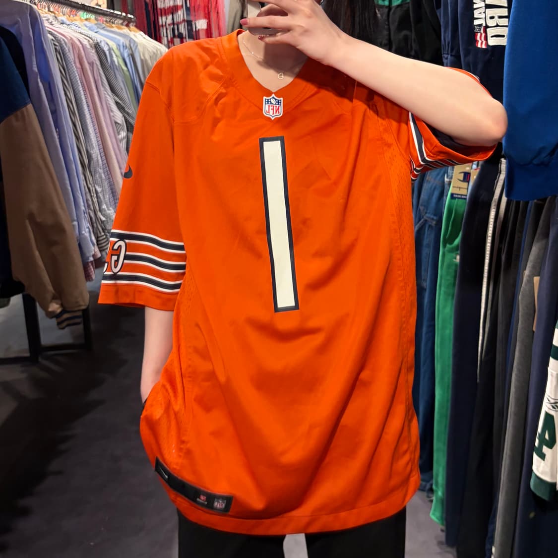 [IM] NFL Nike 시카고베어스 FIELDS NO.1 져지 오렌지 상품이미지3