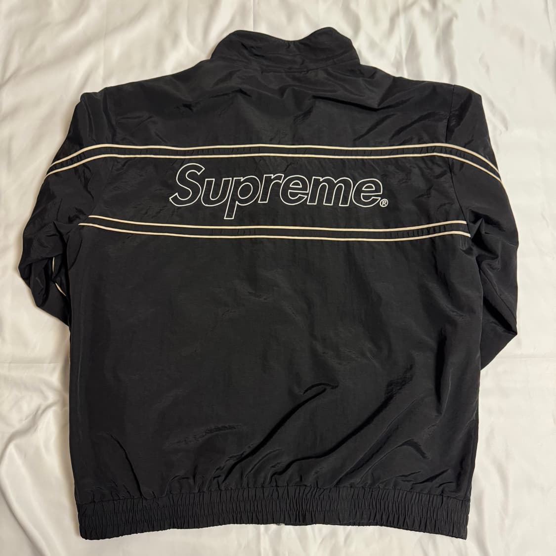[L] 슈프림 파이핑 트랙자켓 블랙 상품이미지7