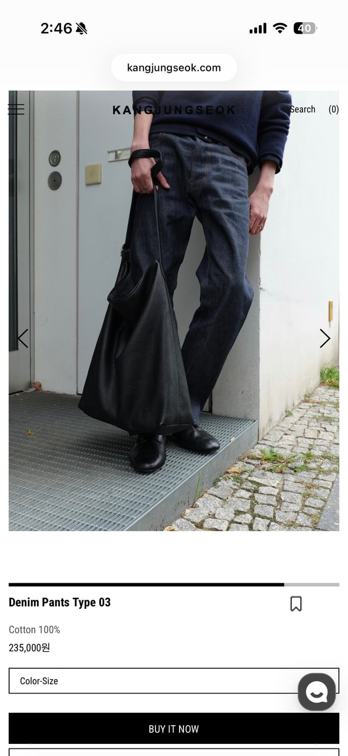 Kangjungseok type03 denim 34size 상품이미지3