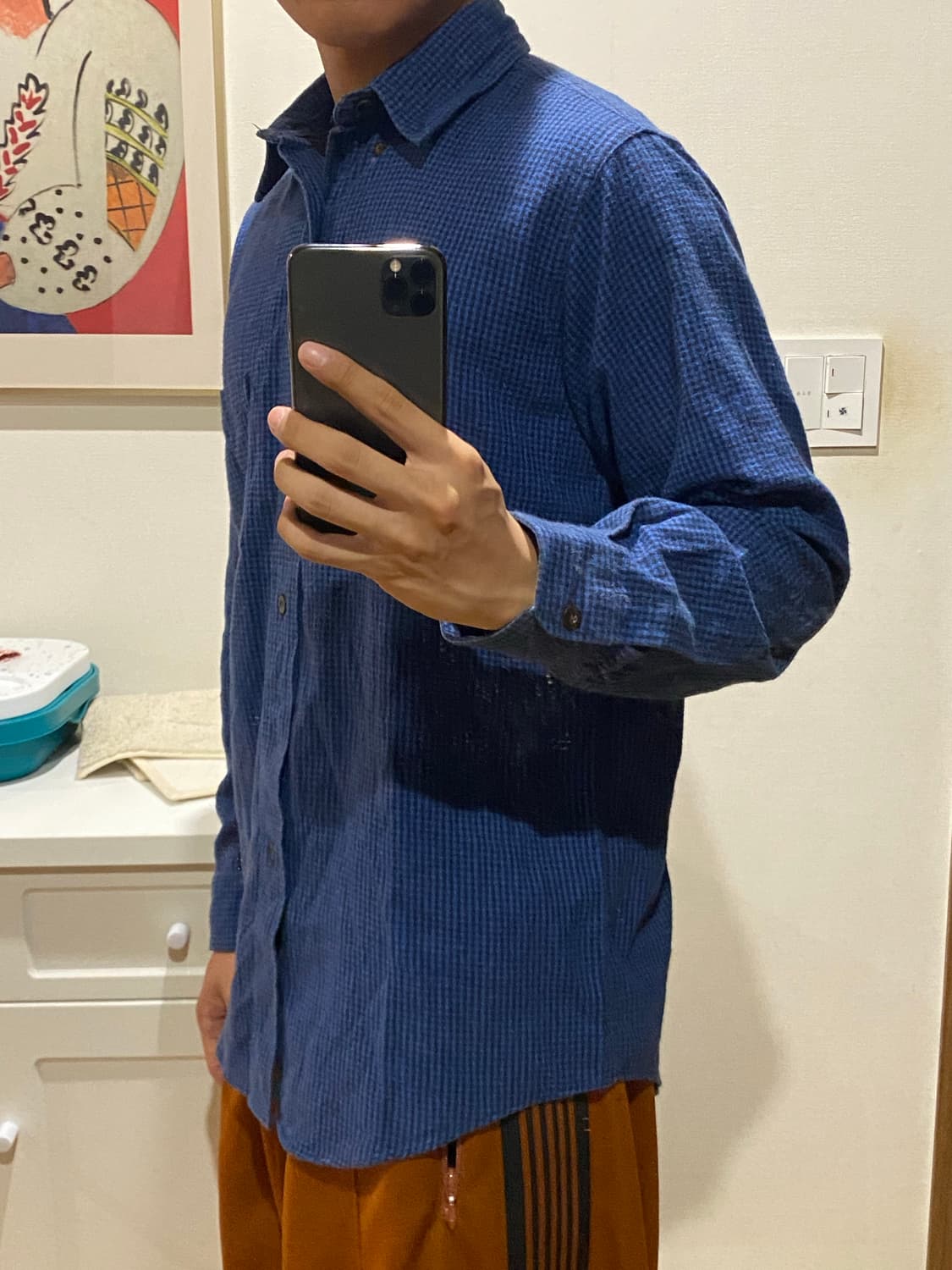 80s L.L.Bean Gingham Check Shirt 상품이미지4