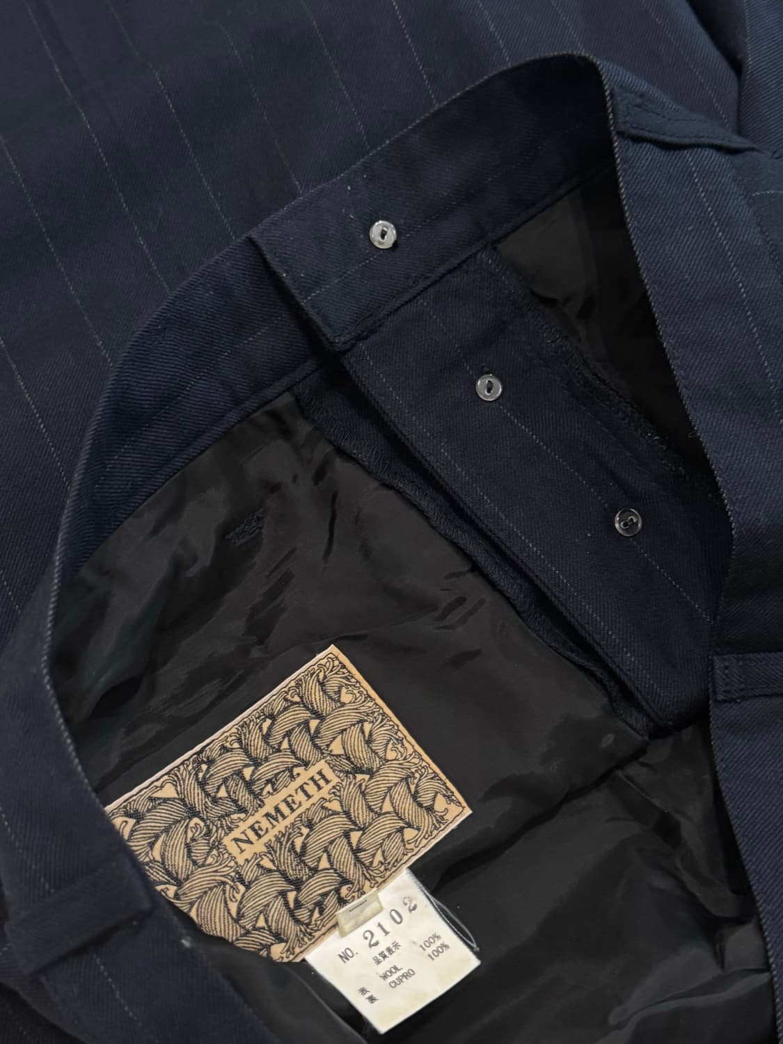 크리스토퍼 네메스 네이비 울 스트라이프 트라우저 상품이미지7