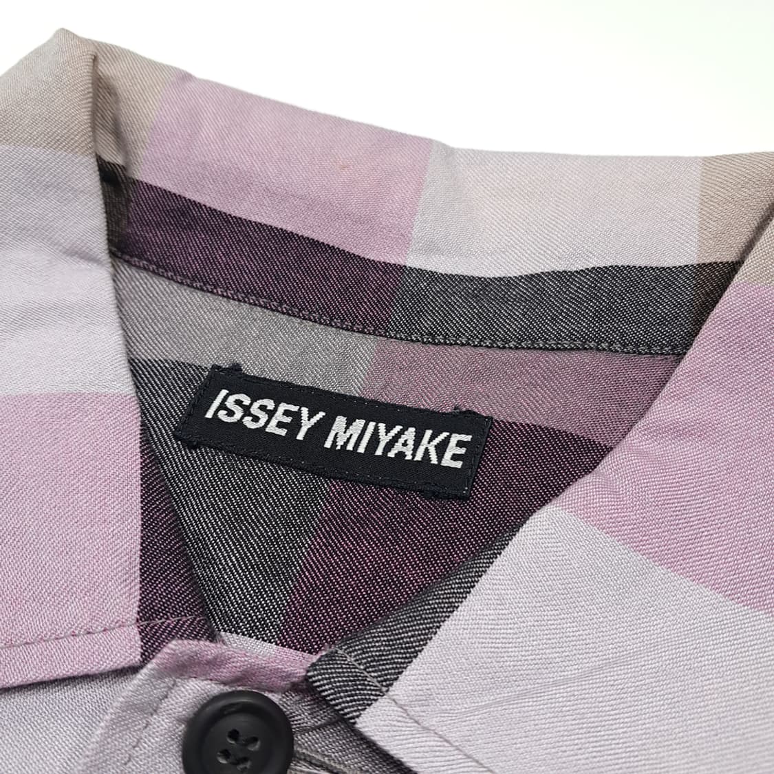 CK010 L 이세이미야케 00s 일본판 프린지 버팔로체크 셔츠 남방 상품이미지3