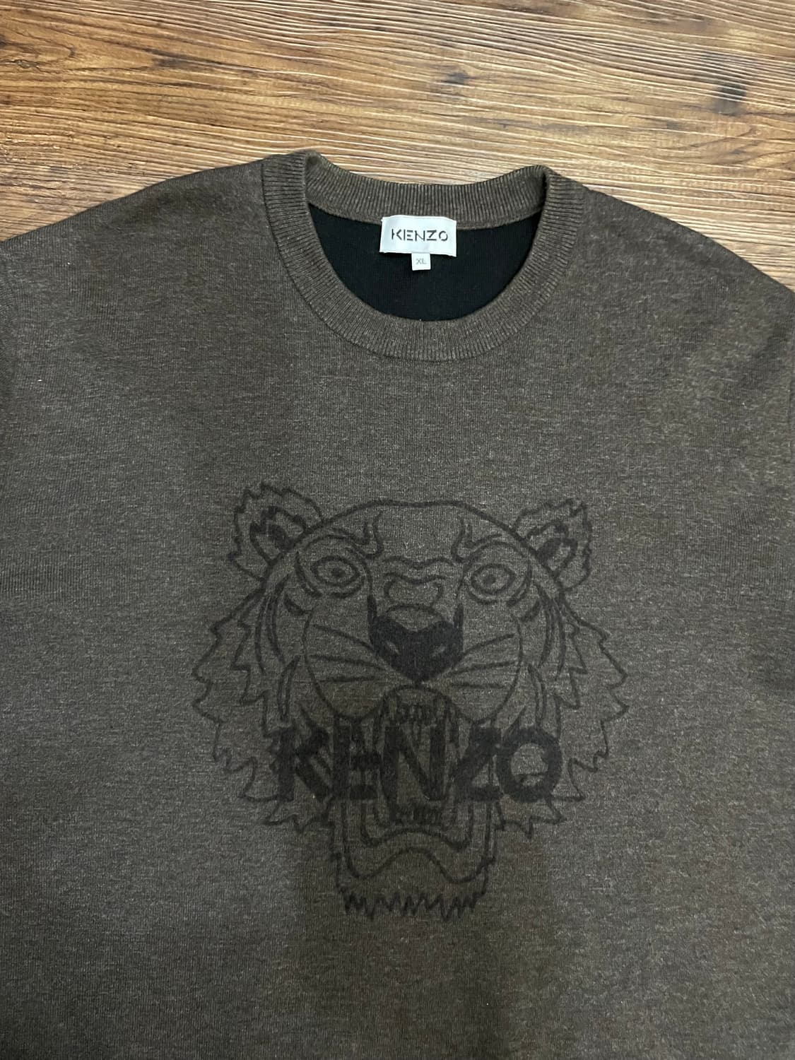 겐조 KENZO 로고 니트 스웨터 브라운 상품이미지3