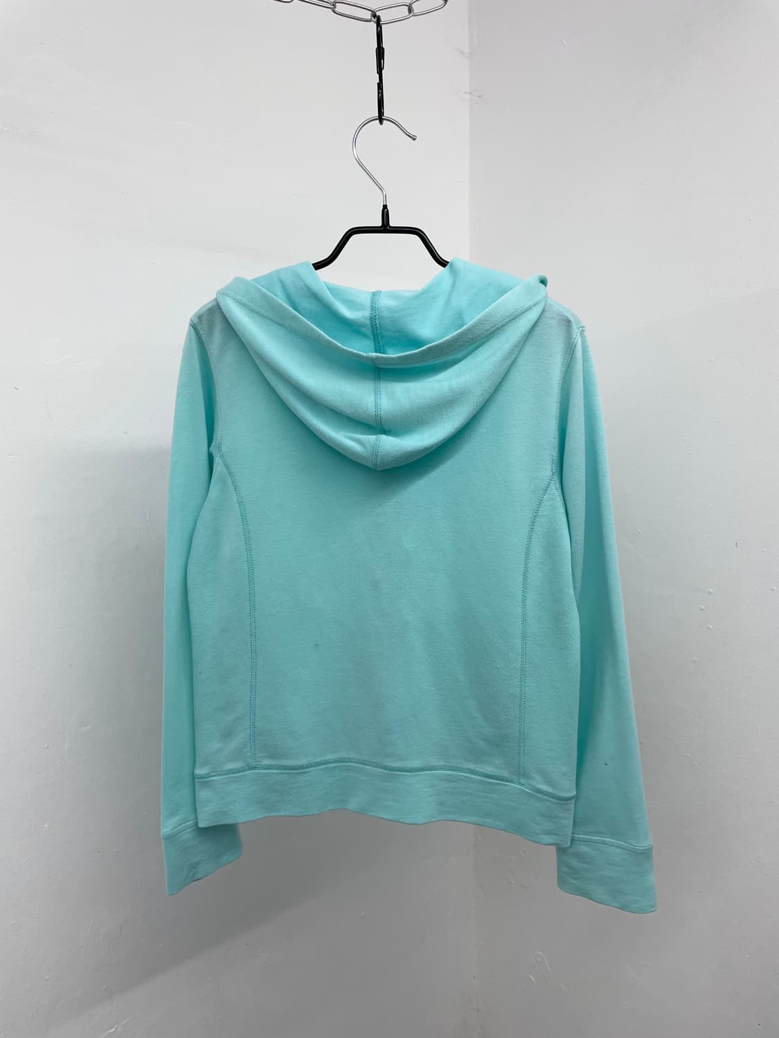 민트코어 키치 클로버 후드집업🩵 상품이미지7