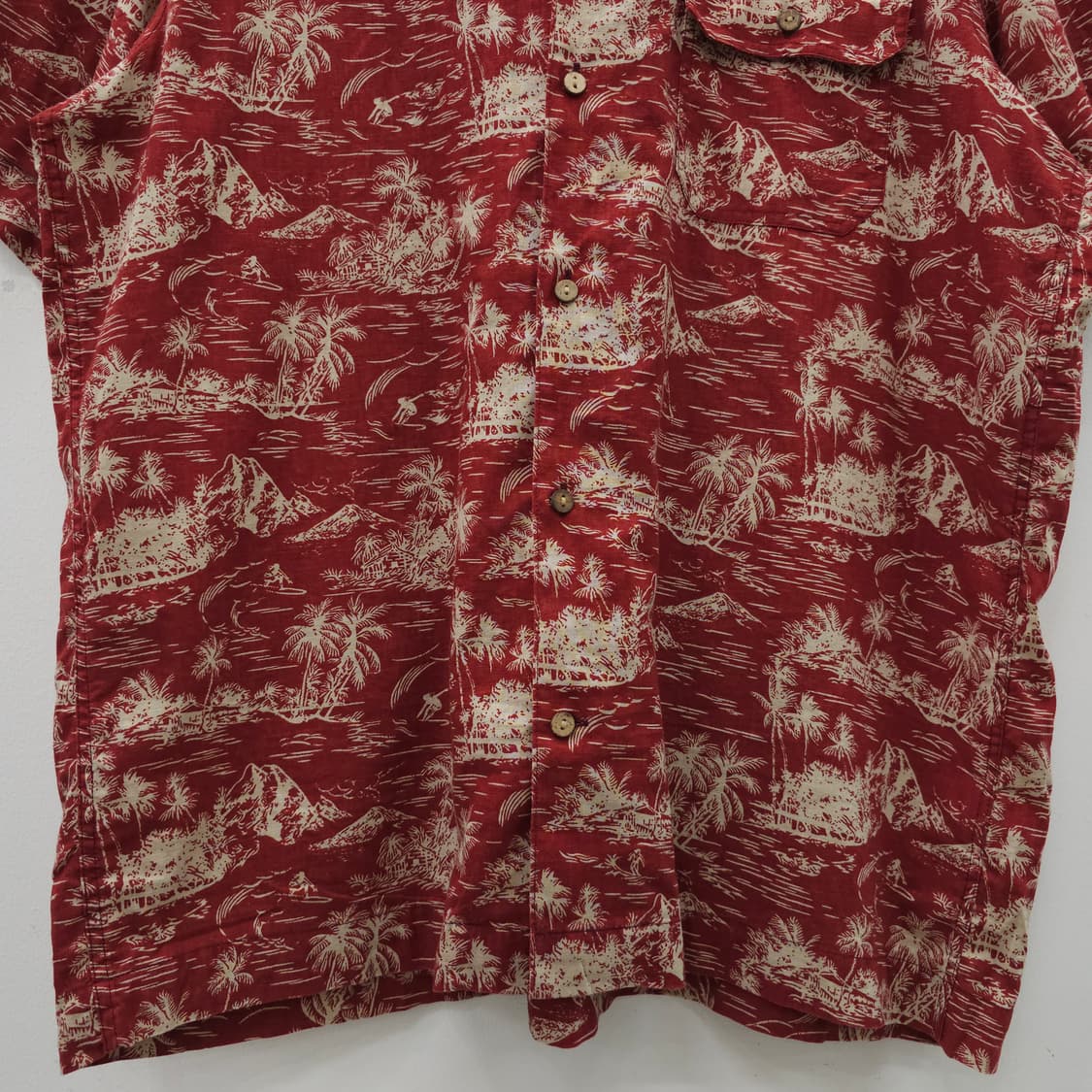 JPN H&M 린넨혼방 하와이안 반팔셔츠 상품이미지4