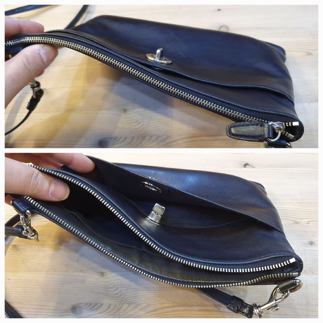 코치 클래식 레더 크로스백 상품이미지2