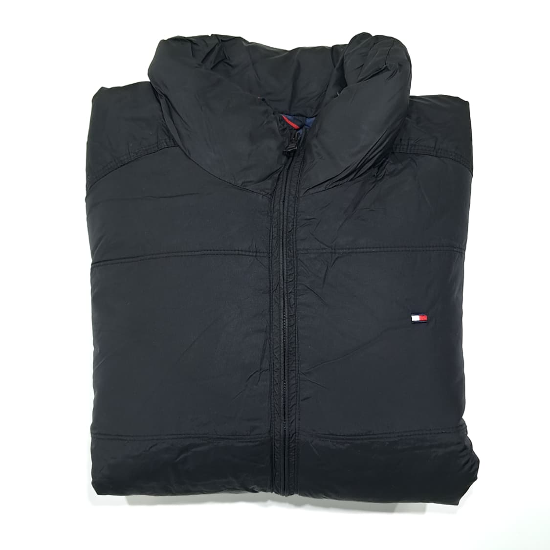 CL399 XL 타미힐피거 90s 나일론 퀼팅 블랙 자켓 아우터 상품이미지9