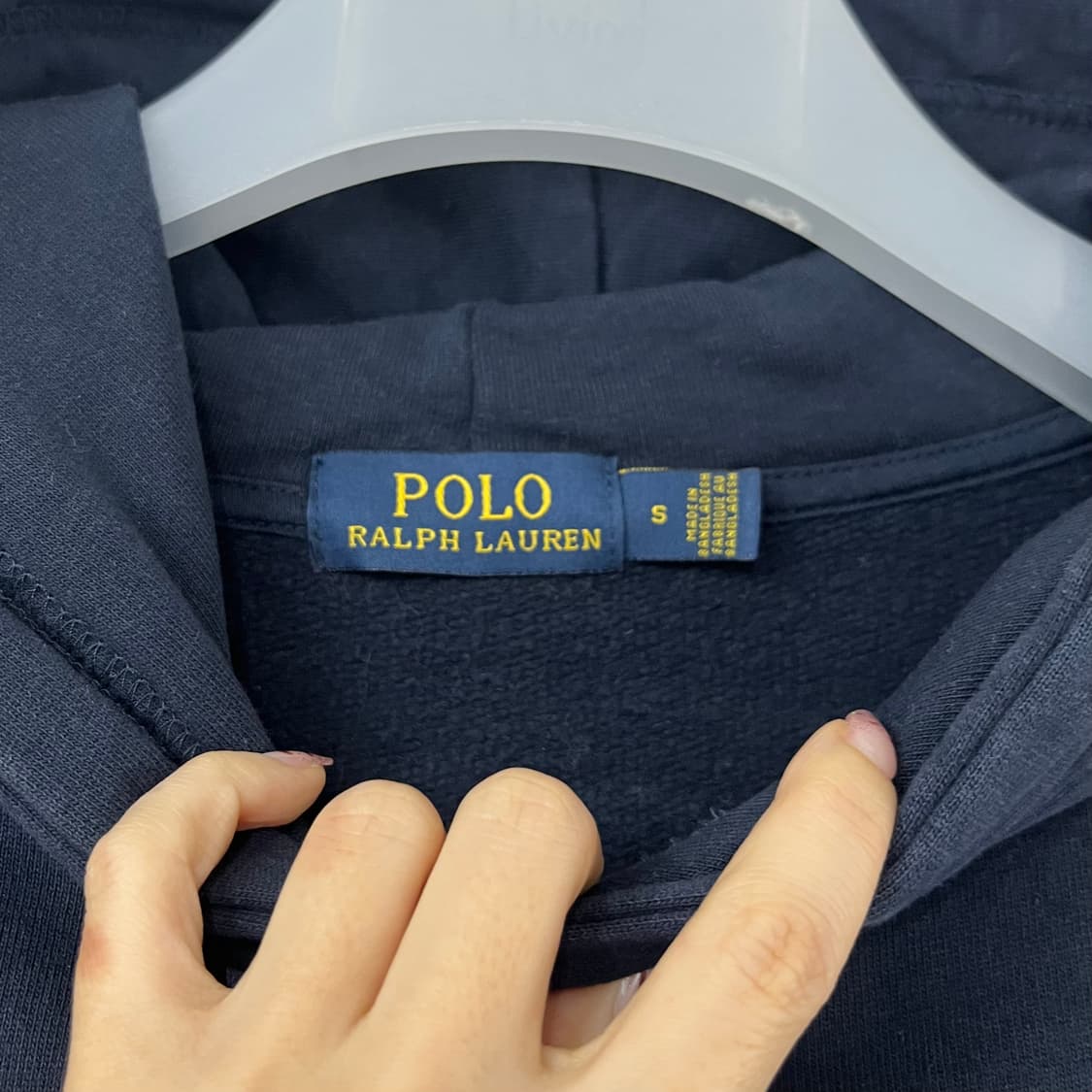 폴로 랄프로렌 신형 화이트 포니 네이비 후드티 상품이미지5