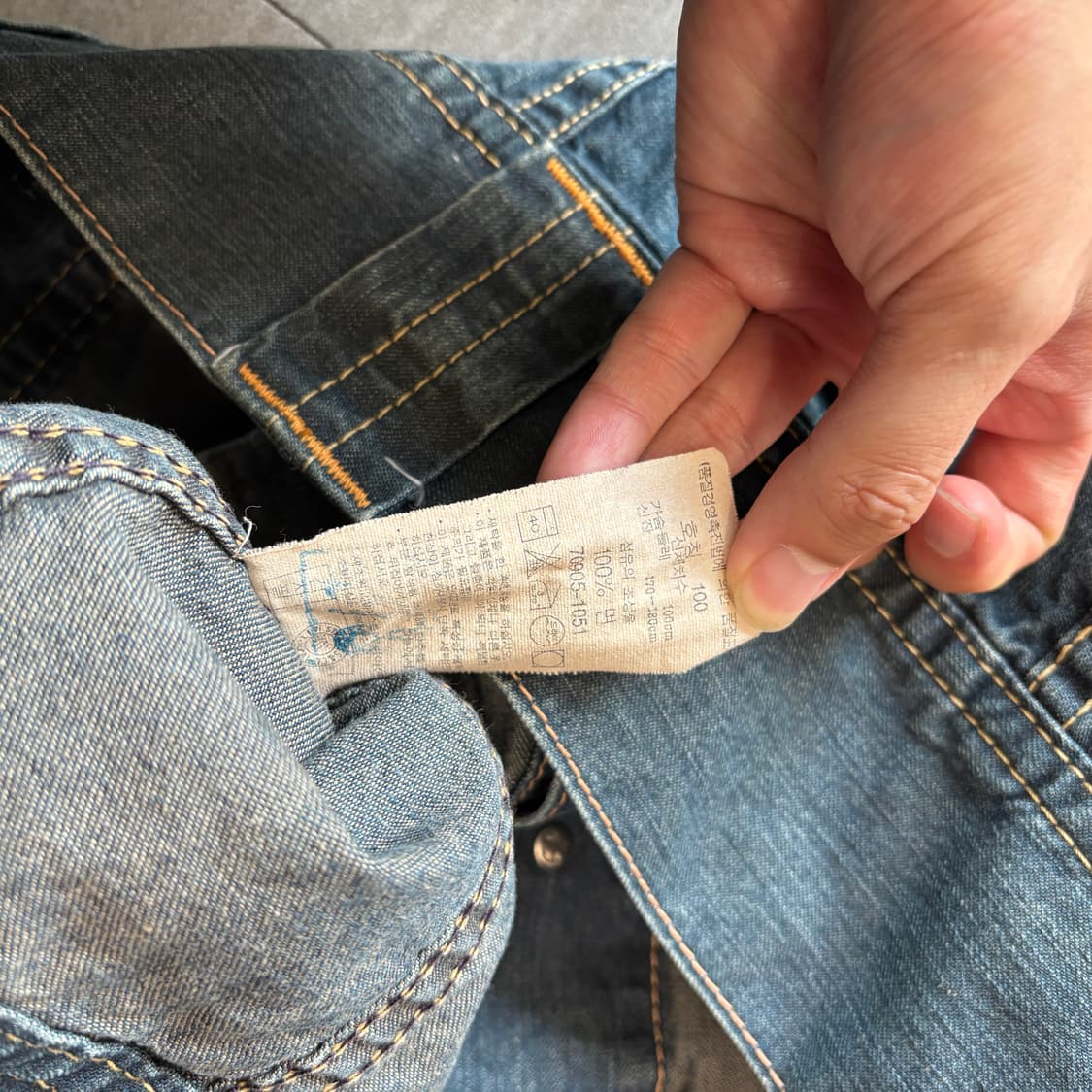 리바이스 정품 더티 워싱 데님 자켓 상품이미지9