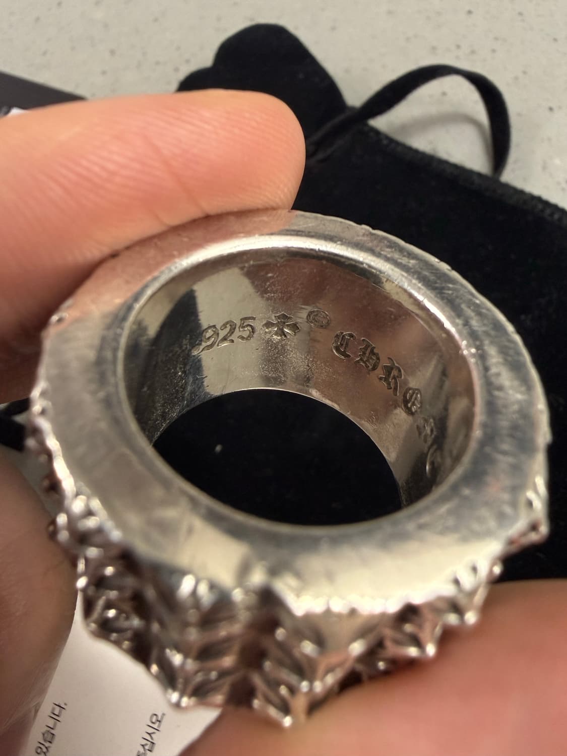 [US10/22호] 크롬하츠 피리미드 트리플피트 펑크링 상품이미지9