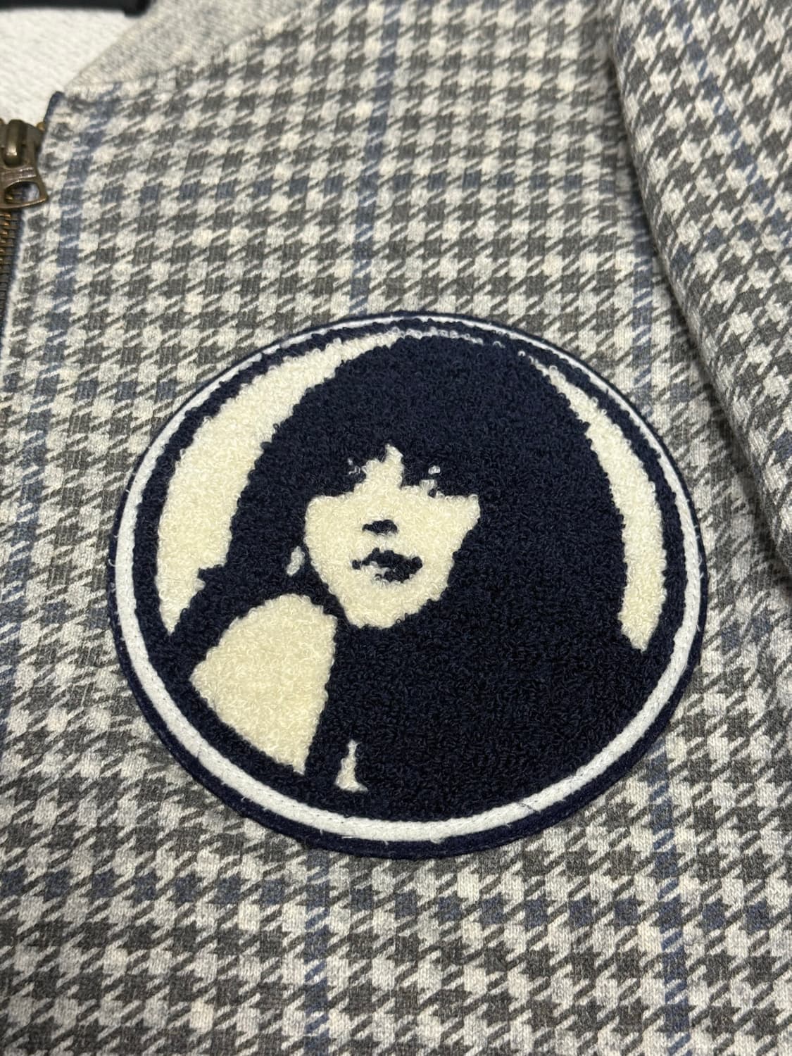 히스테릭 글래머 아카이브 울 캐시미어 혼방 히스걸 패치 봄버 자켓 상품이미지2