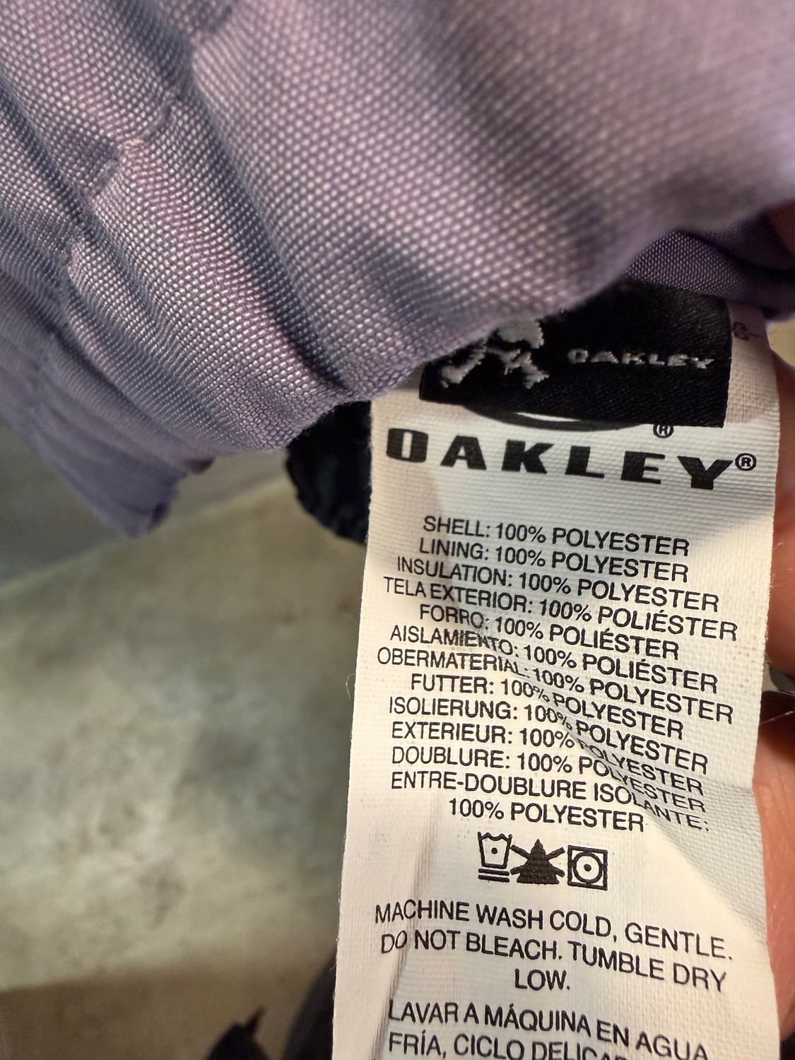 XS 오클리 OAKLEY 프로러이더 시리즈 파카 자켓 퍼플 그레이 상품이미지7