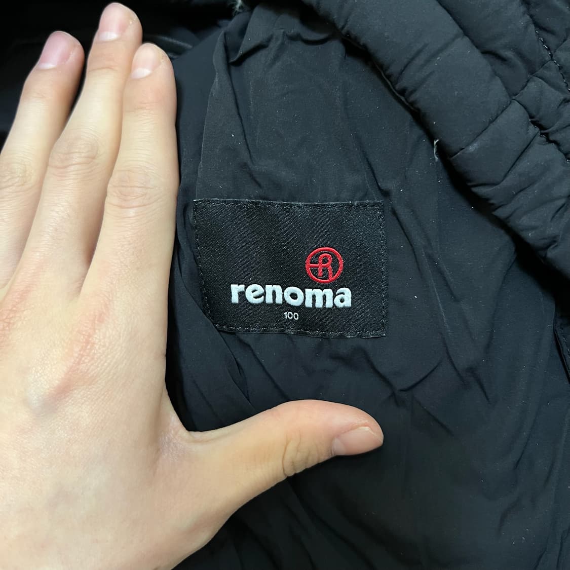 레노마 남성 구스다운 경량패딩 L/100  상품이미지4