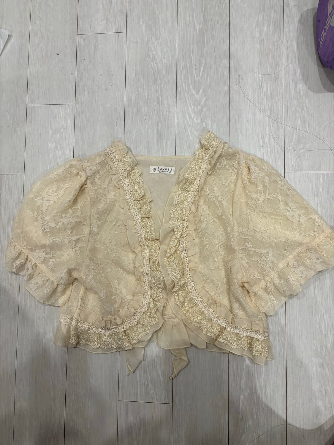 엑시즈팜 핀터 페어리 레이스 가디건 상품이미지1