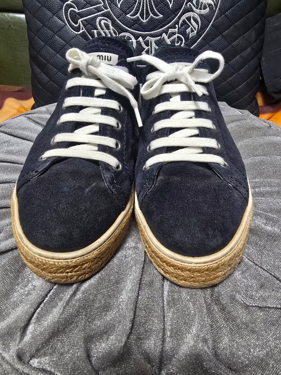 미우미우 스웨이드 에스파드류 스니커즈 38 (250) 상품이미지3