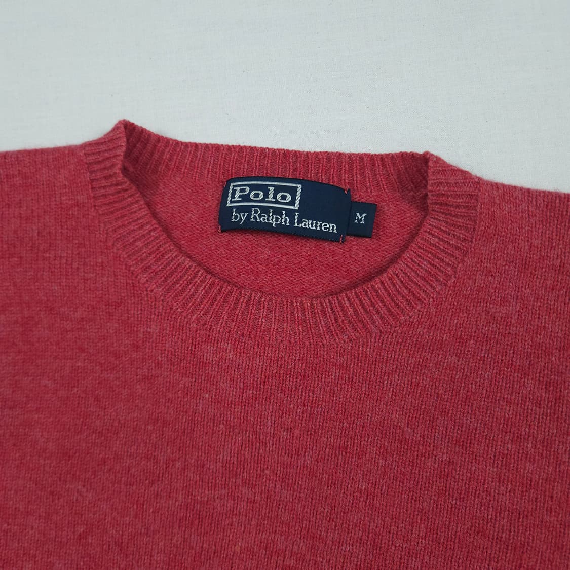 M(95) 폴로 랄프로렌 크루넥 니트 라즈베리컬러 상품이미지4