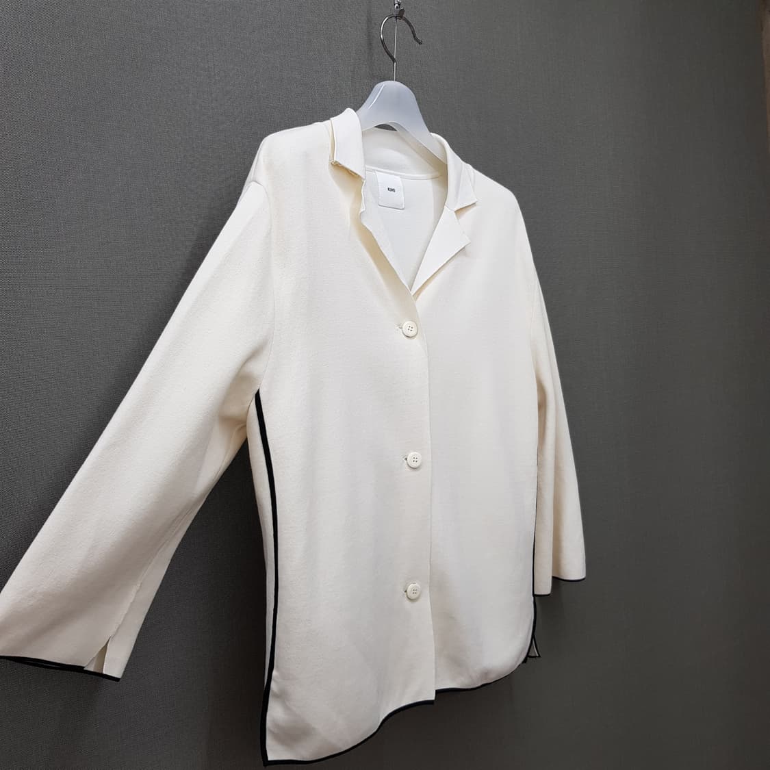 구호 kuho 2024 배색 포인트 니트 가디건 자켓 M 상품이미지4